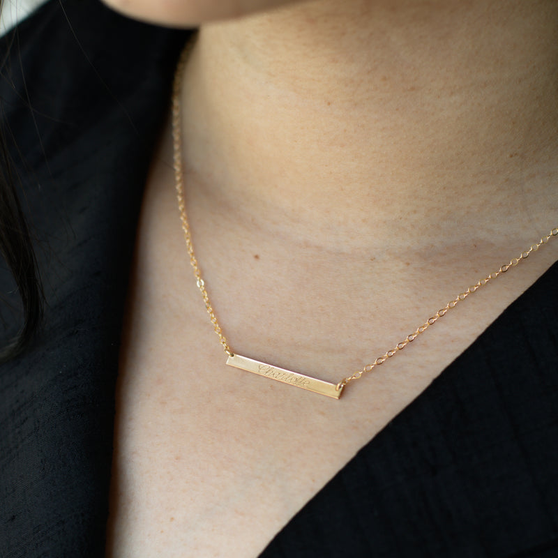 Petite Bar Necklace