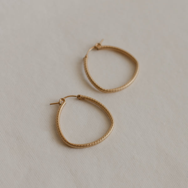 Luxe Triangle Hoops