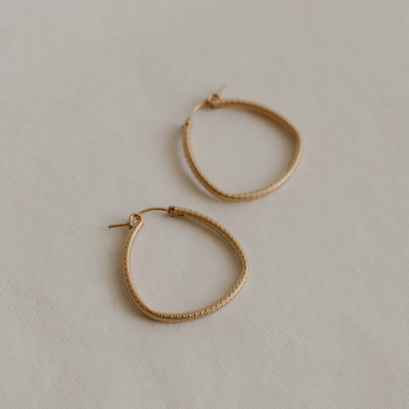 Luxe Triangle Hoops